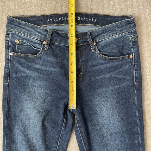 Articles of Society Jeans Womens 26 Skinny Dark Wash Stretch Denim Pants Jegging - Picture 8 of 13